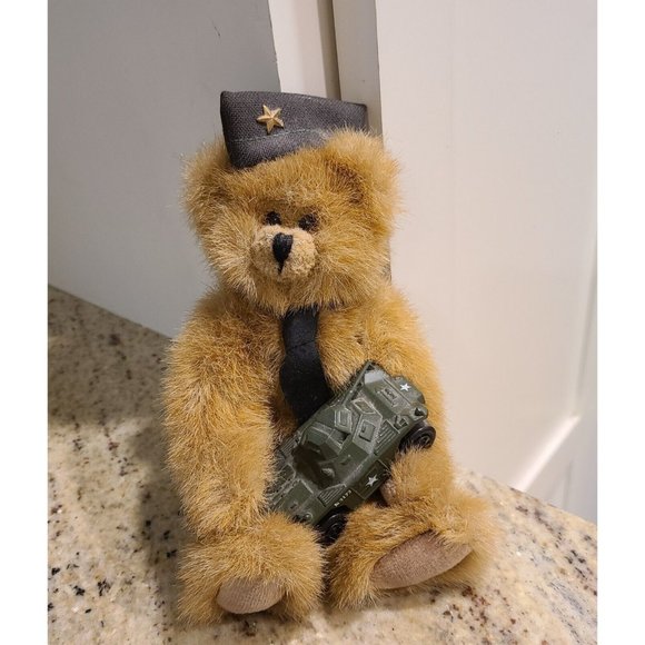 1992 TY inc Bear Miltary Hat and Matchbox Army Tank about 7" - Picture 1 of 12